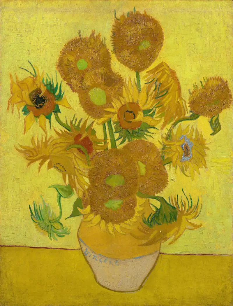 Les tournesols de Vincent van Gogh - Célèbre peinture post-impressionniste